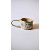 Handgemacht Keramik Espressotasse Einzigartige Tasse Für Kaffeeliebhaber von Pomelopotteryshop