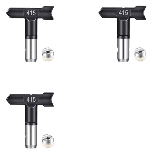 415 Airless Düse mit Spitzendichtung für Airless Farbsprühsysteme Reversible Sprühspitzen für Airless Farbsprühgerät Sprühspitze Sprühdüse Luftlose Farbe Sprühmaschine für Häuser Gebäude Zäune (415*3) 415 Airless Düse mit Spitzendichtung für Airless Farbsprühsysteme Reversible Sprühspitzen für Airless Farbsprühgerät Sprühspitze Sprühdüse Luftlose Farbe Sprühmaschine für Häuser Gebäude Zäune (415*3) von Pomelotree