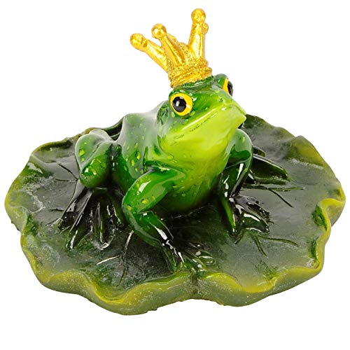 Pommerntraum ® | Teichdeko Gartendeko Schwimmfrosch Froschkönig Schwimmtier Dekofigur Gartenteich SwimmingPool Schwimm-Frosch Frösche (Froschkönig) von Pommerntraum