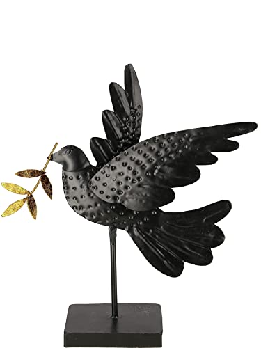 Pommerntraum ® | Wohn-Dekoration Skulptur Dekofigur Friedenstaube Friedenssymbol Friedenszeichen Taube Vogel von Pommerntraum