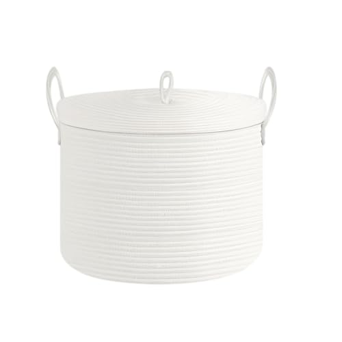 Pomodee Weiße Baumwoll-Aufbewahrungsbox für Kinder, staubdichter Wohnzimmer-Organizer-Korb mit minimalistischem einfarbigem Design Pomodee Weiße Baumwoll-Aufbewahrungsbox für Kinder, staubdichter Wohnzimmer-Organizer-Korb mit minimalistischem einfarbigem Design von Pomodee
