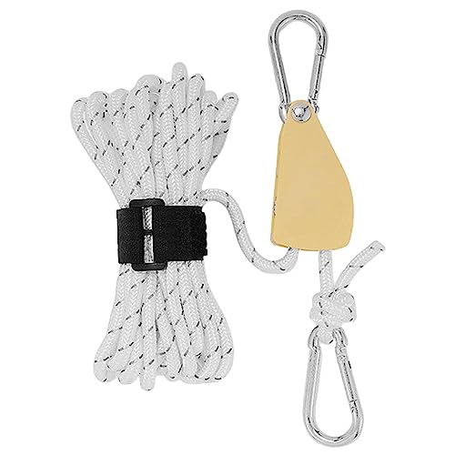 Abspannseile Für Zelt, Rope Ratchet Seil Ratsche Mit Haken, 200 Kg (440 Pfund) Einstellbare RatchetRatchet Seil Flaschenzug Umlenkrolle Aufhänger Rope Ratchet Seilratsche Für Verstellbarer Rolls Hänge von Pomrone