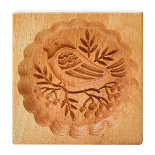 Backform Aus Holz, Holzbackform Model Backform Tierform Keksformen, Cookie-Stempel Plätzchen-Ausstecher Holz-Model-Backform Cookie Cutter Für Kekse DIY Lebkuchen Mooncakes Biscuit von Pomrone