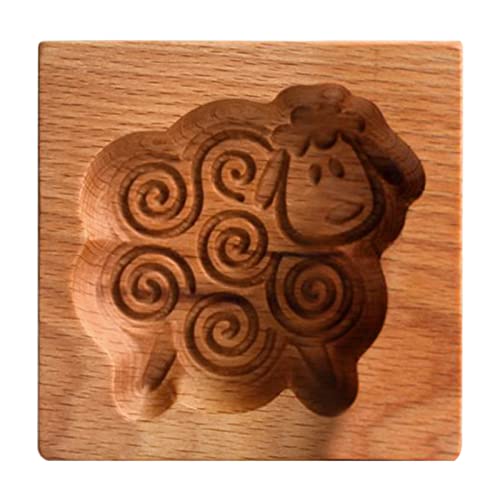 Backform Aus Holz, Holzbackform Model Backform Tierform Keksformen, Cookie-Stempel Plätzchen-Ausstecher Holz-Model-Backform Cookie Cutter Für Kekse DIY Lebkuchen Mooncakes Biscuit von Pomrone