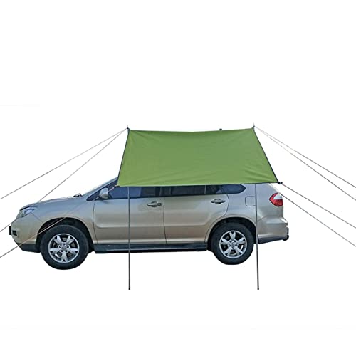 Camping Vorzelt/Heckzelt Für Auto, Wohnmobil, Wohnwagen Und Bus, Vordach 300cm X 200cm, Auto-Markise Wasserdicht, Sonnensegel, Angelzelt, Tarp Ultraleicht, Zeltplane Für Outdoor-Camping-Strand von Pomrone