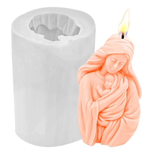 Kerzen-Gießform Kerzenform Heilige Mutter Maria Kerzenform Silikonformen Epoxidharz Gießformen Silikon-Kerzenform Gipsform-Kerzenform Für Figur Kerzen Selber Machen Handwerk Ornamente von Pomrone