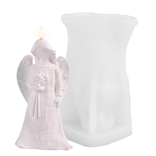 Kerzenform Zum Gießen, Engel Silikonform Weihnachten Kerzenform -Engel Fondant Silikonform Kerzengießform Kuchen-Form Harz Engel Figur Form Für Herstellung Von Kerzen, Aromasteinen, Scho Kerzenform Zum Gießen, Engel Silikonform Weihnachten Kerzenform -Engel Fondant Silikonform Kerzengießform Kuchen-Form Harz Engel Figur Form Für Herstellung Von Kerzen, Aromasteinen, Scho von Pomrone
