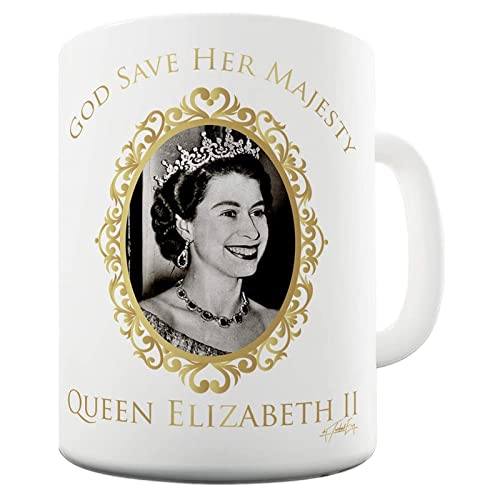Königin Elizabeth II Gedenkbecher Queen Elizabeth II Platinum Jubilee 1952-2022 Souvenir Tasse 400 Ml Handgefertigte Keramiktasse Queen Elisabeth II Kaffee Tasse Souvenir Geschenk von Pomrone