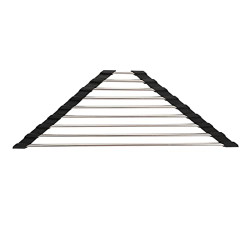 Pomrone Dreieck Geschirrabtropfgestell | Triangle Roll Up Dish Drying Rack - Abtropfgestell über der Spüle, Faltbarer Geschirrabtropfständer für die Spüle, Caddy Schwammhalter Pomrone Dreieck Geschirrabtropfgestell | Triangle Roll Up Dish Drying Rack - Abtropfgestell über der Spüle, Faltbarer Geschirrabtropfständer für die Spüle, Caddy Schwammhalter von Pomrone