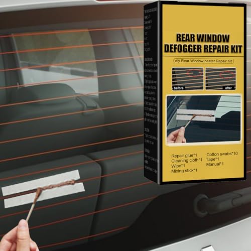 Pomrone Reparatursatz für Heckscheibenheizung | Auto Heckscheibenheizung Defroster Grid Line Repair Kit - Auto Leitfähiger Heckscheibenheizungs-Reparatursatz für Reparatur-Heizungsgrilldraht von Pomrone