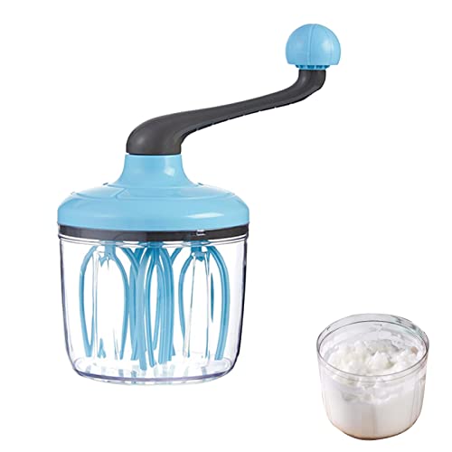 Rotierender Handbesen, 1500ml Schneebesen Und Trenner Handmixer, Schneebesen Manueller Mit Kurbel Für Den Hausgebrauch - Vielseitiges Werkzeug Für Milchaufschäumer Ruehrgeraet Sahnemischer von Pomrone