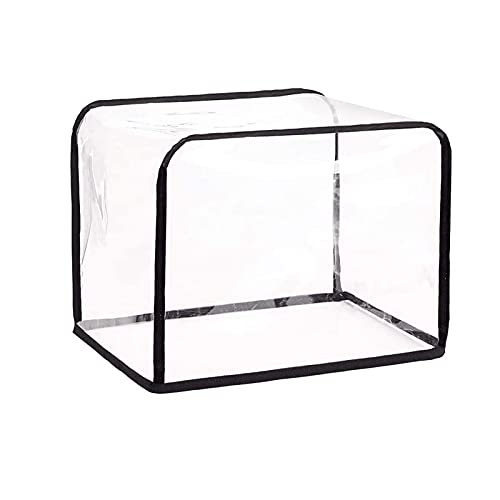 Pomrone Toaster Abdeckung Frühstücksmaschine Abdeckung Für Brotmaschinen Faltbare Transparente Staubschutzhülle Toasterbezug Aus PEVA Für Haushaltsküchengeräte30x24x24cm von Pomrone