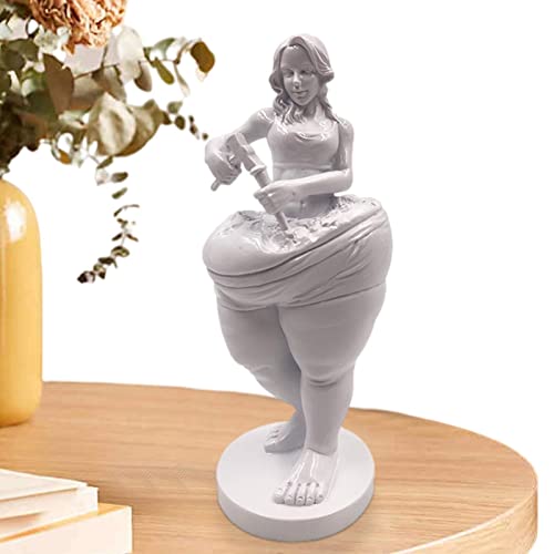 Pomrone Yoga Lady Figuren - Gewichtsverlust Göttin Statue,Frauen-Skulptur, kreatives Harz-Ornament für Zuhause, Rezeptionsdekoration von Pomrone