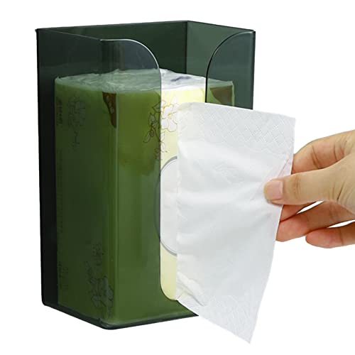 Taschentuchbox-Abdeckung für die Wand | Transparenter Papierhandtuchspender für die Wandmontage | Wand-Serviettenbox-Halter Einfaches Aufbewahren und Verteilen von Papierhandtüchern von Pomrone