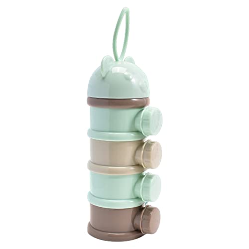 Tragbare 4 Schichten Stapelbare Formel Spender, Baby Milchpulver Dispenser Milch Pulver Spender Milchpulverspender Milchpulver Portionierer Tragbare Milchkasten Pulver Baby Milchpulver Box von Pomrone