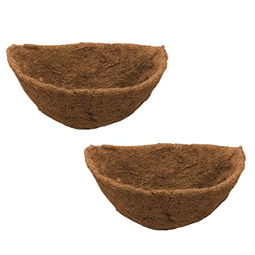 2 Stück 25cm Kokosfaser Einlagen für Hängemapeln Halbrunde, Natural Coco Fiber Hanging Basket , Pflanzeinlage Kokos, Ersatzeinlage Hanging Basket Kokosmatte für Blumentöpfe Garten Veranda Balkon 2 Stück 25cm Kokosfaser Einlagen für Hängemapeln Halbrunde, Natural Coco Fiber Hanging Basket , Pflanzeinlage Kokos, Ersatzeinlage Hanging Basket Kokosmatte für Blumentöpfe Garten Veranda Balkon von Pomurom