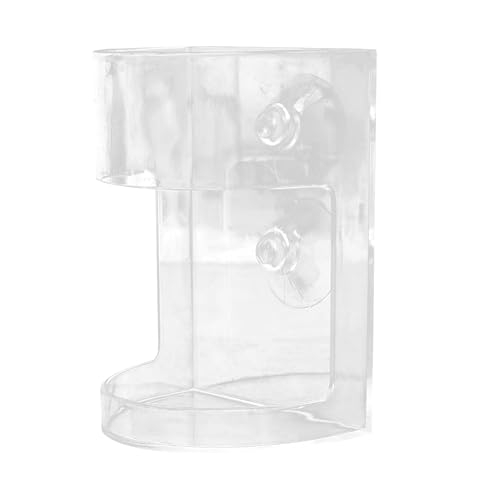 Aquarium-Futterautomat | Transparenter Fischfutter Spender | Driftgeschützter Spender mit Saugnapf und Großem Fassungsvermögen für, Kampffische, Teiche & Aquarien Aquarium-Futterautomat | Transparenter Fischfutter Spender | Driftgeschützter Spender mit Saugnapf und Großem Fassungsvermögen für, Kampffische, Teiche & Aquarien von Pomurom