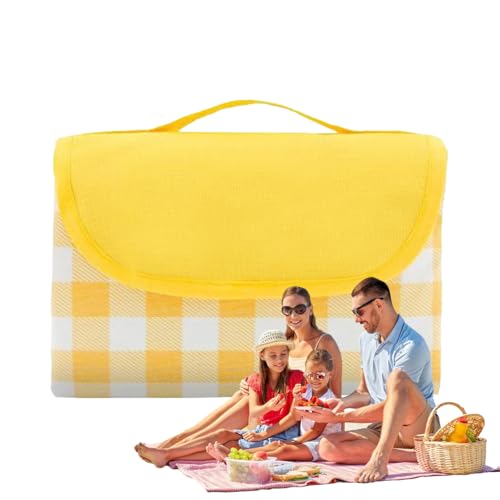 Campingunterlage - Camping Teppich für Außenbereich und Zelt - Sanddichte Faltbare rutschfeste Matte mit Tragegriff 150x200cm für Garten Balkon Entspannung Pool Musikfest Campingplatz Terrasse von Pomurom