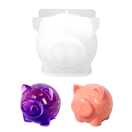 Kleines Schwein/Affe/Esel Silikonformen, 3D Tier Silikon Gießform für Harz, Kristall Epoxy Harz Formen, DIY Silikonform für Aromatherapie Kerze Seife Wac Fondant Kuchen Schokolade Dekoration von Pomurom