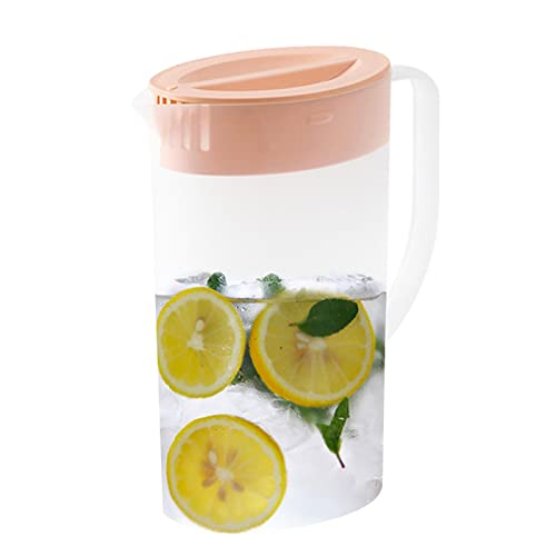 Pomurom Kunststoffkrug mit Deckel, 1,5L/2L Kühlschrankkrug Saftkanne Teekanne Wasserkaraffe mit Griff für Tee, Säfte, Limonade, Milch, Kalte Oder Heiße Getränke, Flasche für Haushalt Picknick Pomurom Kunststoffkrug mit Deckel, 1,5L/2L Kühlschrankkrug Saftkanne Teekanne Wasserkaraffe mit Griff für Tee, Säfte, Limonade, Milch, Kalte Oder Heiße Getränke, Flasche für Haushalt Picknick von Pomurom
