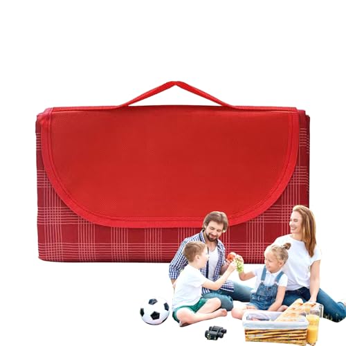 Outdoor Decke | wasserdichte Outdoor-Decke,Sanddichte Faltbare rutschfeste Matte mit Tragegriff 150x200cm für Garten Balkon Entspannung Pool Musikfest Campingplatz Terrasse von Pomurom