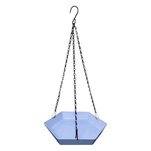Outdoor Vogelbad, Mehreckiger Wildvogel-Futterspender, Garten Deko Aufhängbare Wasserschale Für Vogelliebhaber Familie Fenster Balkon Terrasse Garten Sitzplatz Park von Pomurom