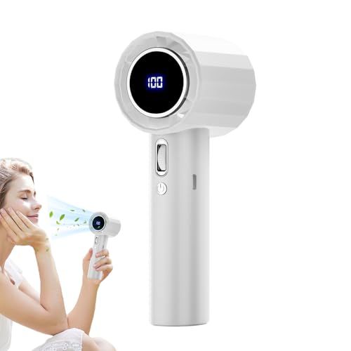 Persönlicher elektrischer Ventilator, USB-Aufladung, kompakter Outdoor-Hand-Turbo-Ventilator – Digitalanzeige, Luftkühler, Heißwetterzubehör für Reisen, Angeln, Camping Persönlicher elektrischer Ventilator, USB-Aufladung, kompakter Outdoor-Hand-Turbo-Ventilator – Digitalanzeige, Luftkühler, Heißwetterzubehör für Reisen, Angeln, Camping von Pomurom