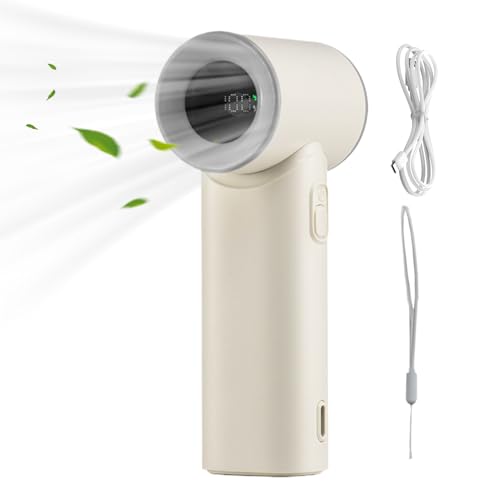 Pomurom Handventilator | 3000mAh Personaler Tragbarer Wiederaufladbarer Handventilator | 5 Geschwindigkeitsstufen Kühlsystem Mit Lanyard Für Frauen Reise Büro Camping Auto Pomurom Handventilator | 3000mAh Personaler Tragbarer Wiederaufladbarer Handventilator | 5 Geschwindigkeitsstufen Kühlsystem Mit Lanyard Für Frauen Reise Büro Camping Auto von Pomurom