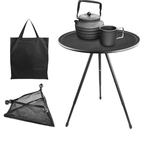 Pomurom Klapptische Für Outdoor | Runder Klapptisch Für Draußen | Tragbar Verstellbarer Möbel Schreibtisch Klein Für Garten Reise Grillen Picknick Tisch Pomurom Klapptische Für Outdoor | Runder Klapptisch Für Draußen | Tragbar Verstellbarer Möbel Schreibtisch Klein Für Garten Reise Grillen Picknick Tisch von Pomurom