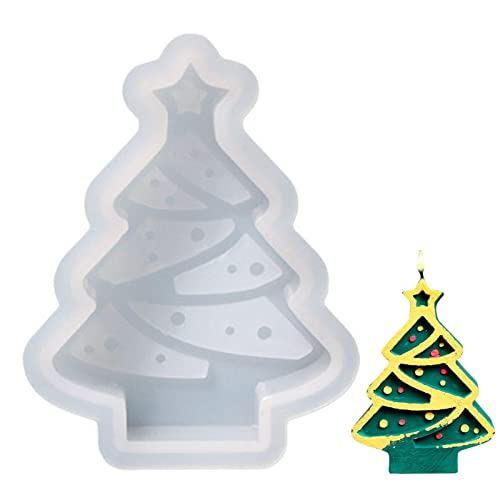 Pomurom Silikonformen Weihnachten Silicon Mold Resin, Silikonform Weihnachtsbaum Lebkuchenmann Hirsch Epoxidharz Gipsguss Weihnachtsduftkerze Klein, Silikonformen Für Beton Epoxidharz Kerzen Gießen von Pomurom