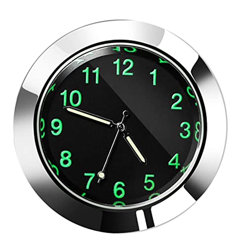 Pomurom Uhr für Auto-Armaturenbrett,Selbstklebende, leuchtende Autolüftungsuhr - Multifunktionale -Autouhr zum Aufkleben auf das Armaturenbrett für das Armaturenbrett, Boot, Fahrrad von Pomurom