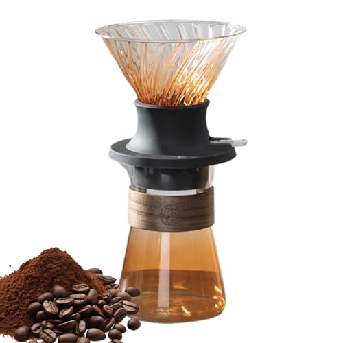Pour Over Coffee Maker | Pour-Over Coffee Maker Brew Cup | Schnelle Filtration Einfache Extraktion Abnehmbares Werkzeug für Zuhause Ehemann Vater Mutter Freundin Freund Pour Over Coffee Maker | Pour-Over Coffee Maker Brew Cup | Schnelle Filtration Einfache Extraktion Abnehmbares Werkzeug für Zuhause Ehemann Vater Mutter Freundin Freund von Pomurom