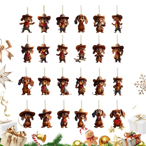 Weihnachtsornament Adventskalender | 24 Tage Countdown Bis Weihnachten Dackel Kalender,Sammelstück Erinnerungsstück Acryl Flachbild | Für Jugendliche Erwachsene Familie Kinder Weihnachtsornament Adventskalender | 24 Tage Countdown Bis Weihnachten Dackel Kalender,Sammelstück Erinnerungsstück Acryl Flachbild | Für Jugendliche Erwachsene Familie Kinder von Pomurom