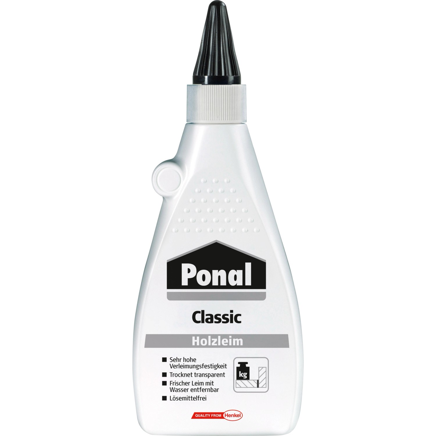 Ponal Holzleim Classic wasserbasierter Weißleim Transparent 550g von Ponal
