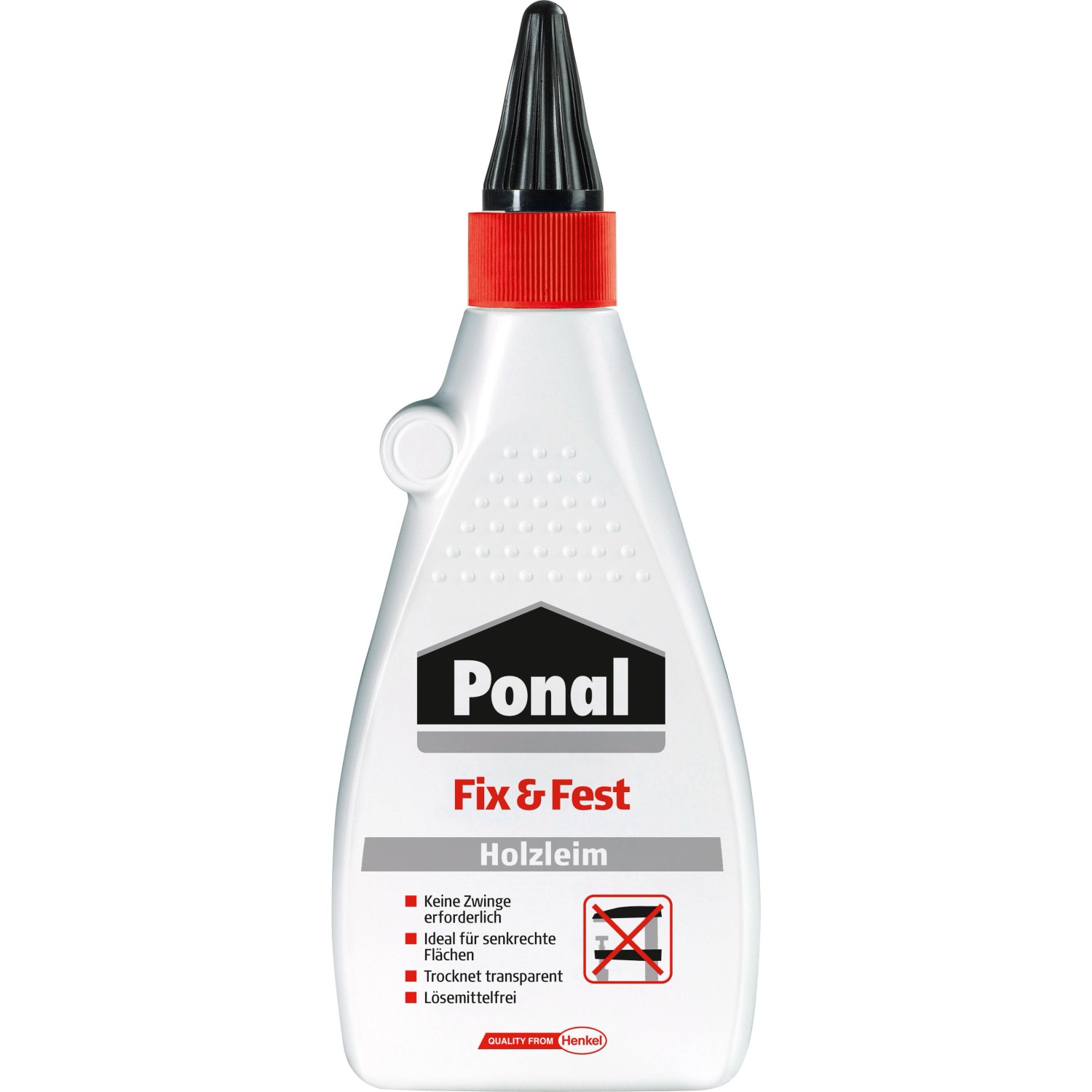 Ponal Fix & Fest Holzleim 500 g Flasche Transparent von Ponal