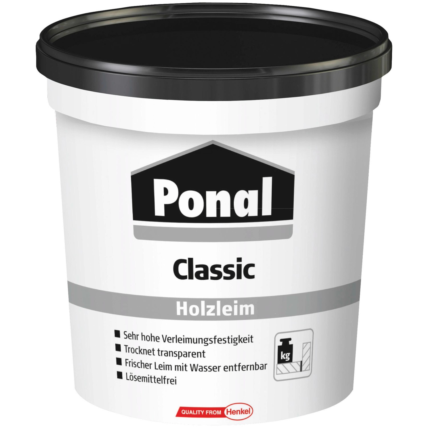 Ponal Holzleim Classic wasserbasierter Weißleim Transparent 760g von Ponal