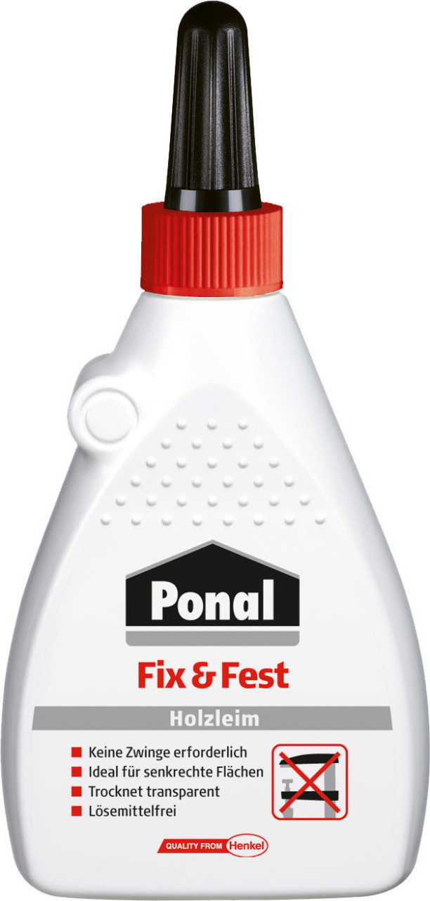 Ponal Holzleim Fix & Fest 100 g Flasche, trocknet transparent von Ponal