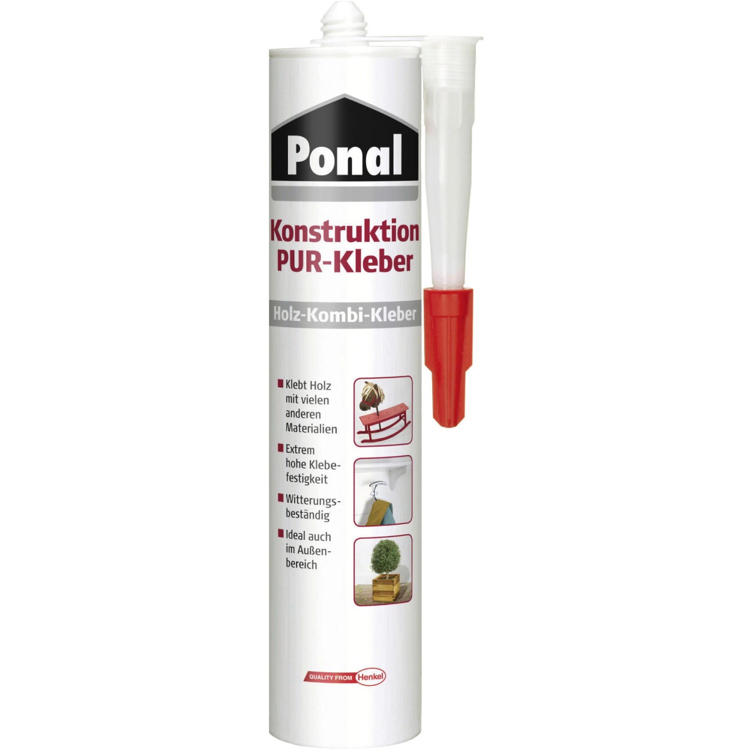 Ponal Konstruktion PUR-Kleber 530 g Kartusche Elfenbein von Ponal