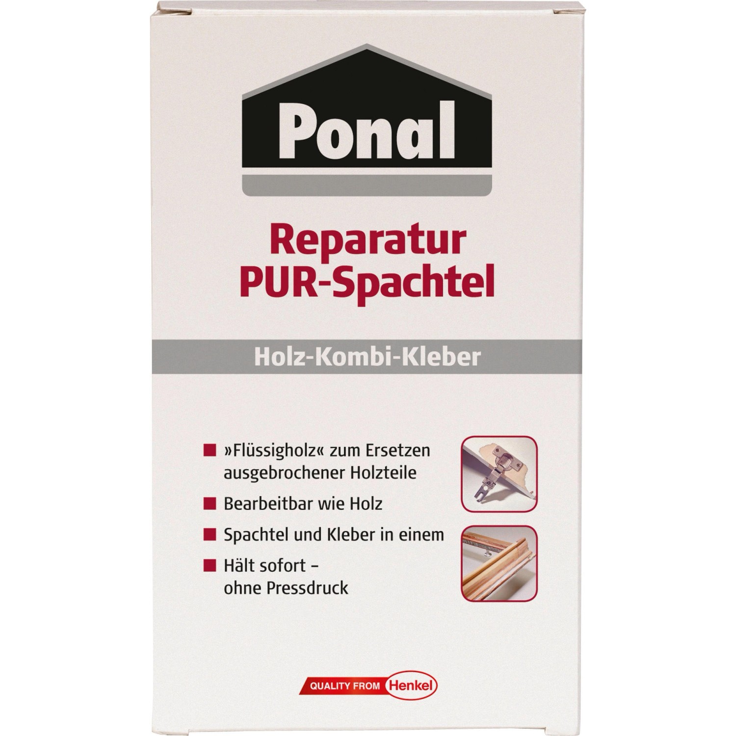 Ponal Reparatur Pur-Spachtel Holzspachtelmasse 177 g Beige / Holzfarben Ponal Reparatur Pur-Spachtel Holzspachtelmasse 177 g Beige / Holzfarben von Ponal