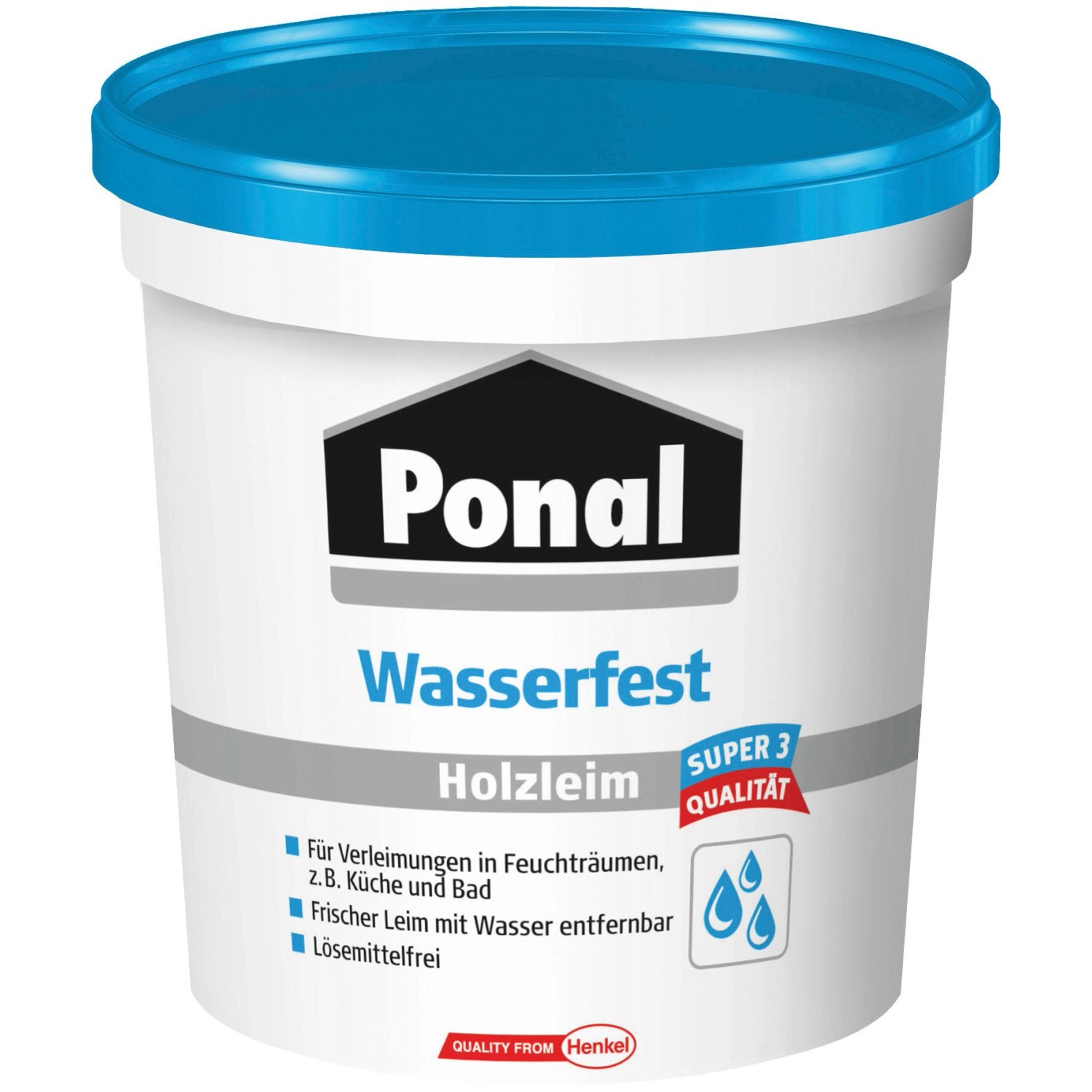 Ponal Holzleim Wasserfest 760 g Dose trocknet transparent von Ponal