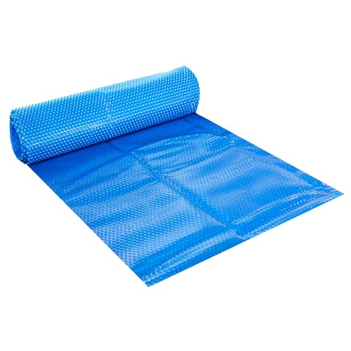 Pondlife Solarfolie blau eckig, 400µ, 2x1m, Noppenfolie Poolabdeckung zuschneidbar, Poolheizung Wärmeplane von Pondlife