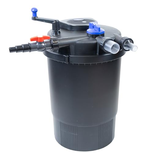 Pondlife CPF-30000 Druckteichfilter UVC 55 Watt, für Teiche bis 60000 Liter, Teichfilter mit Rückspülfunktion, 12000 L/h Fördermenge Pondlife CPF-30000 Druckteichfilter UVC 55 Watt, für Teiche bis 60000 Liter, Teichfilter mit Rückspülfunktion, 12000 L/h Fördermenge von Pondlife