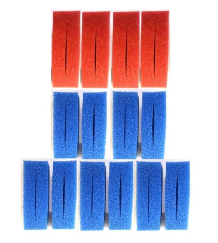 Pondlife Ersatzfilterschwamm Set für Oase Biotec 30 (10 x blau, 4 x rot) von Pondlife