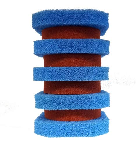 Pondlife Filterschwamm Ersatz-Set für Oase FiltoClear 11000 / 5X blau + 4X rot von Pondlife