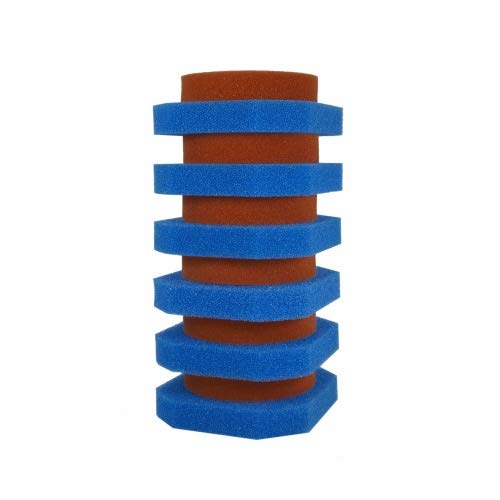 Pondlife Filterschwamm Ersatz-Set für Oase FiltoClear 15000 / 6X blau + 6X rot von Pondlife