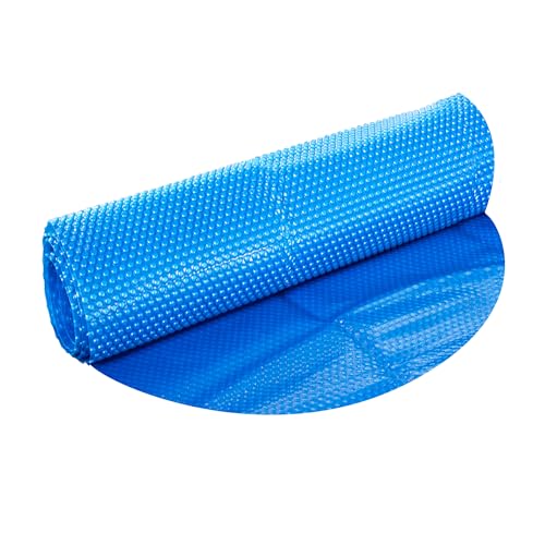 Pondlife Solarfolie blau rund, 120µ, Ø3,66m, Noppenfolie Poolabdeckung zuschneidbar, Poolheizung Wärmeplane von Pondlife