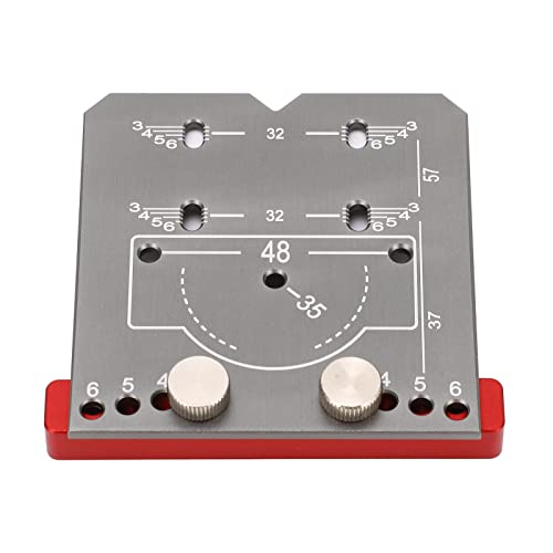 35 Mm Verdeckte Scharnierlehre mit Klemme aus Aluminiumlegierung, Scharnierlochpositionierung für Eingelassene Schranktürscharniere, Scharniermontageanleitung (S) von Pongnas