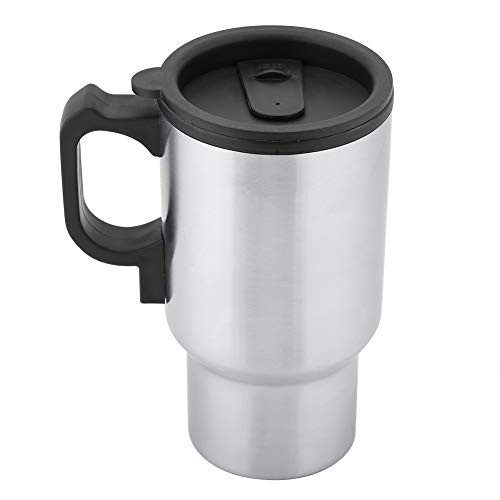 Auto Wasserkocher 12 V 450 Ml Edelstahl Reisebecher Auto Elektrische Tasse Kaffee Milch Heiztasse Wärmflasche 8,5 X 16,2 Cm von Pongnas