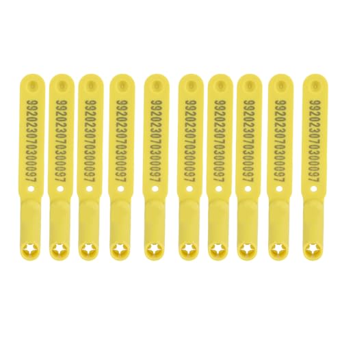 Pongnas 10pcs Viehstocktier 134.2kHz UHF Radio Frequency Identification Devices Farm Animal, Regennachweis für Ziegenohr - mit EM4305 für Viehohr -Tag, Viehstock -Tag Pongnas 10pcs Viehstocktier 134.2kHz UHF Radio Frequency Identification Devices Farm Animal, Regennachweis für Ziegenohr - mit EM4305 für Viehohr -Tag, Viehstock -Tag von Pongnas