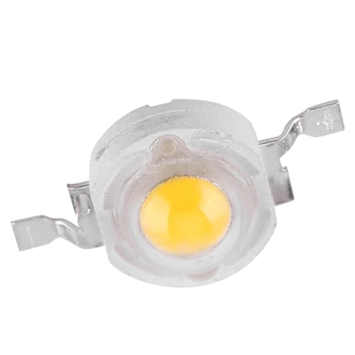 Pongnas 50pcs SMD 1W LED -Lampe Perlen Hohe Warme Weiße Chip -Energie -Specklicht -Heimstudio -Ausstellung (Warm weiß) von Pongnas